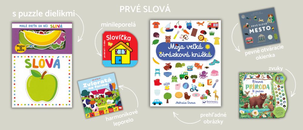 Prvé slová - knihy pre nejmenších.